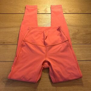 Lululemon wunder under orange leggings 4